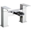 Ozone Contemporary Bridge Chrome Waterfall Bath Filler Tap -Comfort Bathroom Store 16934355 1