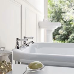 Churchill Traditional Set Of Chrome Hot & Cold Twin Basin Taps -Comfort Bathroom Store 16934362 3