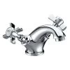 Edwardian Traditional Chrome Cross Head Design Basin Mono Mixer Tap -Comfort Bathroom Store 16982395 1