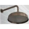 Milano Elizabeth - Traditional Round Fixed Apron Rainfall Shower Head With Wall Mounted Arm - Oil Rubbed Bronze (300mm Head) -Comfort Bathroom Store 17034801 1