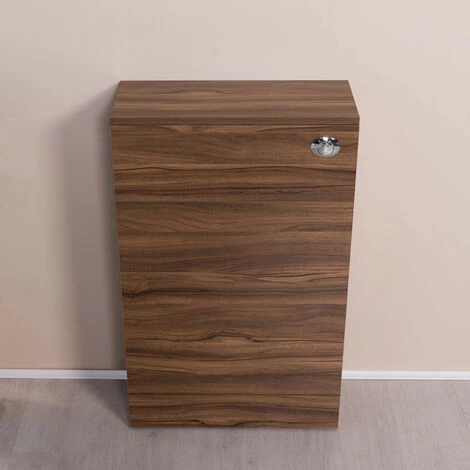500mm Walnut Back To Wall Toilet Concealed Cistern Housing Unit Bathroom Furniture 4 500mm Walnut Back To Wall Toilet Concealed Cistern Housing Unit Bathroom Furniture - Image 2