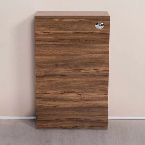 500mm Walnut Back To Wall Toilet Concealed Cistern Housing Unit Bathroom Furniture 5 500mm Walnut Back To Wall Toilet Concealed Cistern Housing Unit Bathroom Furniture - Image 3