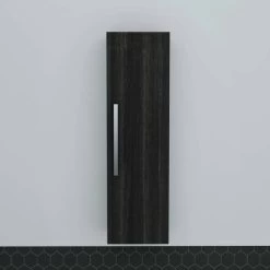 1200mm Grey High Cabinet Wall Mounted Cupboard Tall Bathroom Storage Unit -Comfort Bathroom Store 17035037 3