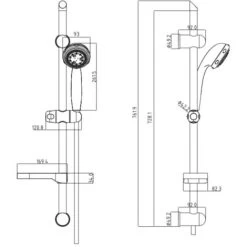 Shower Rail Set FRESH Chrome SCHÜTTE -Comfort Bathroom Store 17035342 3