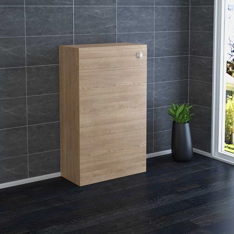 500mm Light Oak Back To Wall Unit With Concealed Cistern (No Toilet/Pan) 4 500mm Light Oak Back To Wall Unit With Concealed Cistern (No Toilet/Pan) - Image 2