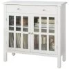 SoBuy White Sideboard Storage Cabinet Cupboard 2 Drawers 2 Door,FSB23-W -Comfort Bathroom Store 17176882 1