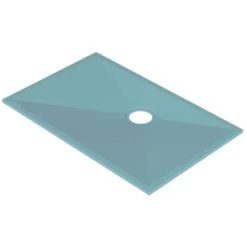 AKW Tuff Form Rectangular Wet Room Former With TF75 Gravity Waste For Vinyl 1400mm X 900mm