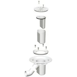 AKW Tuff Form Rectangular Wet Room Former With TF75 Gravity Waste For Vinyl 1400mm X 900mm -Comfort Bathroom Store 17488854 4