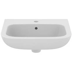 Armitage Shanks Contour 21 Basin With Overflow No Chain Hole 500mm Wide - 1 Tap Hole -Comfort Bathroom Store 17489200 3