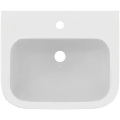 Armitage Shanks Contour 21 Basin With Overflow No Chain Hole 500mm Wide - 1 Tap Hole -Comfort Bathroom Store 17489200 5