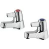 Armitage Shanks Sandringham 21 Lever Head Basin Taps Pair - Chrome -Comfort Bathroom Store 17489282 1