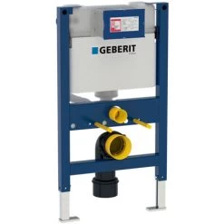 Geberit Duofix 820mm Wall Hung WC Toilet Frame With 150mm Kappa Cistern Blue