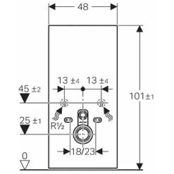 Geberit Monolith Back To Wall Toilet Frame For Wall Hung WC 1010mm H - White 5 Geberit Monolith Back To Wall Toilet Frame For Wall Hung WC 1010mm H - White -Comfort Bathroom Store 17490020 2