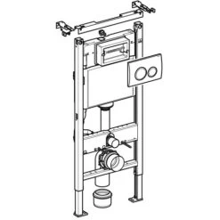 Geberit Duofix 1120mm Wall Hung WC Frame With Delta Cistern And Delta20 Flush Plate -Comfort Bathroom Store 17490024 3
