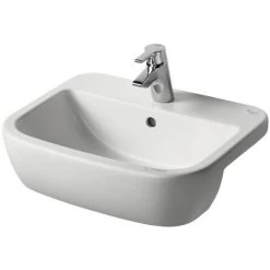 Ideal Standard Tempo Semi Countertop Washbasin 550mm Wide 1 Tap Hole