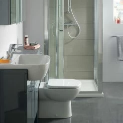 Ideal Standard Tempo Semi Countertop Washbasin 550mm Wide 1 Tap Hole -Comfort Bathroom Store 17490379 4