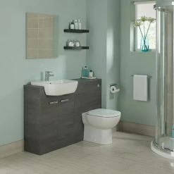 Ideal Standard Tempo Semi Countertop Washbasin 550mm Wide 1 Tap Hole -Comfort Bathroom Store 17490379 5