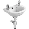 Ideal Standard Sandringham Dorex Washbasin 350mm Wide 2 Tap Hole -Comfort Bathroom Store 17490484 1