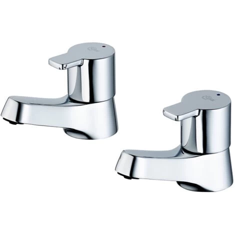 Ideal Standard Calista Basin Pillar Taps Pair - Chrome 3 Ideal Standard Calista Basin Pillar Taps Pair - Chrome