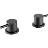 JTP Vos Deck Panel Valves Pair - Matt Black -Comfort Bathroom Store 17491131 1