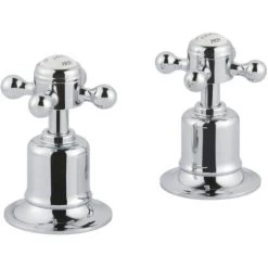 JTP Grosvenor Cross Panel Valves Pair - Chrome