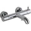 JTP Florentine Thermostatic Bath Shower Mixer Tap Wall Mounted - Chrome -Comfort Bathroom Store 17491383 1