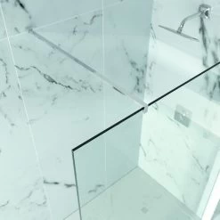 Merlyn 8 Series Wet Room Glass Panel With Tray 1200mm Wide Clear Glass -Comfort Bathroom Store 17493290 3