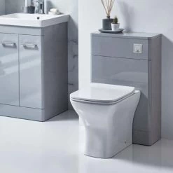 Orbit Eve Back To Wall WC Toilet Unit 500mm Wide - Pebble Grey 9 Orbit Eve Back To Wall WC Toilet Unit 500mm Wide - Pebble Grey -Comfort Bathroom Store 17493561 3