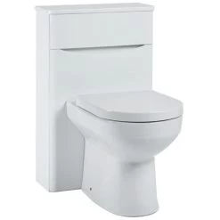 Orbit Contour Back To Wall WC Unit 500mm Wide - Gloss White -Comfort Bathroom Store 17493603 3