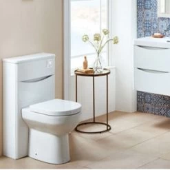 Orbit Contour Back To Wall WC Unit 500mm Wide - Gloss White -Comfort Bathroom Store 17493603 4