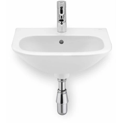 Roca Nexo Wall Hung Basin 450mm Wide 1 Tap Hole White 3 Roca Nexo Wall Hung Basin 450mm Wide 1 Tap Hole White