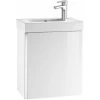 Roca Mini Unik 1-Door Vanity Unit With Basin 450mm Wide Gloss White - 1 Tap Hole 2 Roca Mini Unik 1-Door Vanity Unit With Basin 450mm Wide Gloss White - 1 Tap Hole -Comfort Bathroom Store 17495958 1