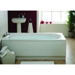Verona Caymen Rectangular Whirlpool Bath 1700mm X 700mm 6-Jet System