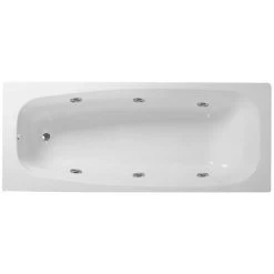Verona Caymen Rectangular Whirlpool Bath 1700mm X 700mm 6-Jet System -Comfort Bathroom Store 17503476 4