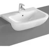 Vitra S20 Semi Recessed Basin 550mm Wide 1 Tap Hole 2 Vitra S20 Semi Recessed Basin 550mm Wide 1 Tap Hole -Comfort Bathroom Store 17509035 1