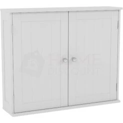 Priano 2 Door Bathroom Cabinet Wall Mounted Cabinet, White
