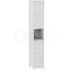 Priano 2 Door Tallboy Freestanding Bathroom Cabinet Cupboard, White 1 Priano 2 Door Tallboy Freestanding Bathroom Cabinet Cupboard, White -Comfort Bathroom Store 17766992 1