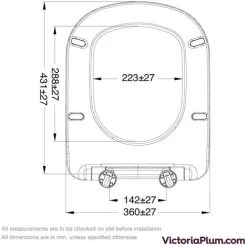The Bath Co. Beaumont Back To Wall Toilet With Soft Close Seat -Comfort Bathroom Store 17786048 3
