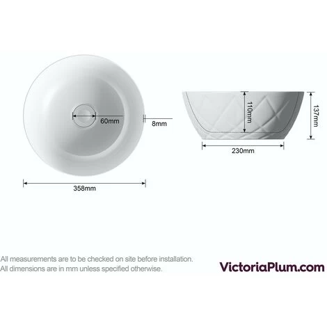 Mode Harrison Textured Countertop Basin 358mm 5 Mode Harrison Textured Countertop Basin 358mm - Image 3