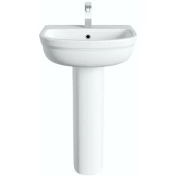 Orchard Elsdon 1 Tap Hole Full Pedestal Basin 500mm 11 Orchard Elsdon 1 Tap Hole Full Pedestal Basin 500mm -Comfort Bathroom Store 17787204 5