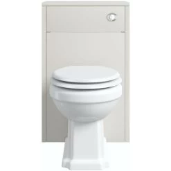 Orchard Dulwich Stone Ivory Back To Wall Unit And Traditional Toilet With White Wooden Seat -Comfort Bathroom Store 17787528 3