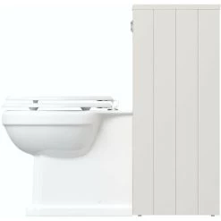 Orchard Dulwich Stone Ivory Back To Wall Unit And Traditional Toilet With White Wooden Seat -Comfort Bathroom Store 17787528 4