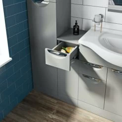 Orchard Elsdon Stone Grey Storage Unit 766 X 250mm -Comfort Bathroom Store 17787784 4