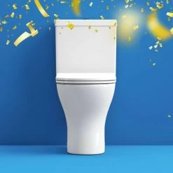 Orchard Derwent Round Compact Close Coupled Toilet With Luxury Slim Soft Close Seat