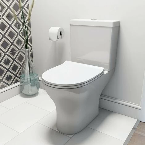 Orchard Derwent Round Compact Close Coupled Toilet With Luxury Slim Soft Close Seat 4 Orchard Derwent Round Compact Close Coupled Toilet With Luxury Slim Soft Close Seat - Image 2