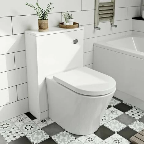Clarity White Back To Wall Toilet Unit 500mm 4 Clarity White Back To Wall Toilet Unit 500mm - Image 2