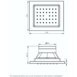 Mode Spa Square Shower Body Jet -Comfort Bathroom Store 17791012 2