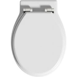 The Bath Co. Camberley Back To Wall Toilet With White Wooden Seat -Comfort Bathroom Store 17791543 5