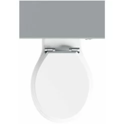 Orchard Dulwich Stone Grey Slimline Back To Wall Unit And Traditional Toilet With White Wooden Seat -Comfort Bathroom Store 17897372 4