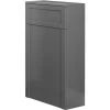 Back To Wall Toilet Concealed Cistern Unit Bathroom Furniture 502mm Matte Grey